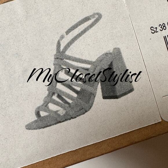 FREE PEOPLE Iridescent Straps Sandals Rare NEW IN BOX 38 8 MINT $148 Metallic - Picture 12 of 12